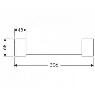 Полотенцедержатель Hansgrohe SteeL 41230800 хром